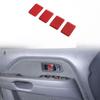 Red Carbon Fiber Interior Door Handle Bowl Trim Sticker for Honda Pilot 03-08