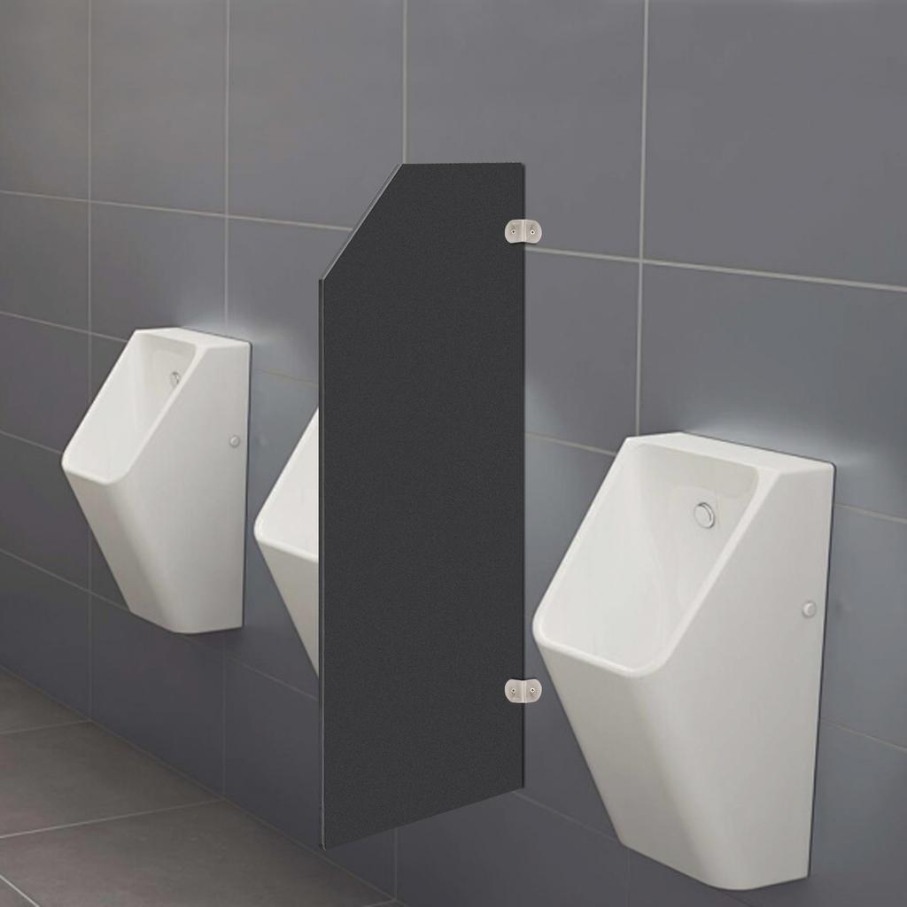 Urinal Partition Large Baffle (angled Version) 15.75*35.43 Inches, Wall Mounted Men's Toilet Partition - Easy To Install & Clean