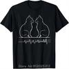 Ecg Cat Lover Tee Perfect For Animal Lovers Graphic T Shirts Unisex Oneck Tshirt Tops Streetwear Ropa Hombre Fitness Tshirt