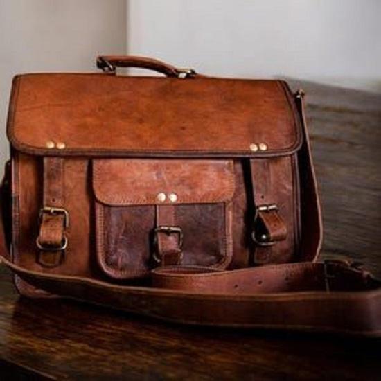 

Кожаный портфель-мессенджер для ноутбука для мужчин, монограммный кросс-боди, компьютерная сумка-слинг, сумка для проектов, подарок на Рождество для шаферов 18 x 14 x 6 in