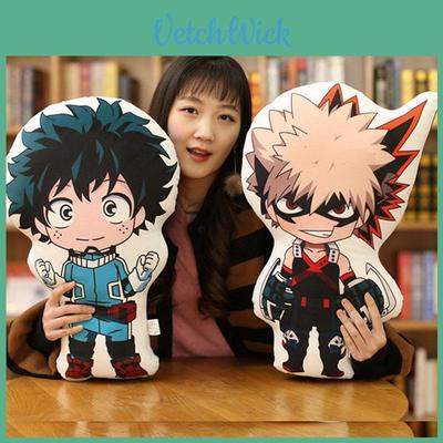 Cozy My Hero Academia Pillow Cushion Featuring Midoriya Izuku And Bakugou Katsuki Designs