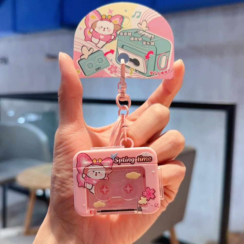 Can Record Music Key Chain Holder Musical Instrument Toy Vintage Home Decoration