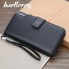 Baellerry Men Wallets Long Style High Quality Card Holder Purse Zipper Large Capacity Brand PU Leather Wallet