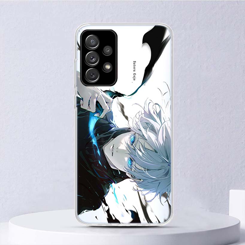 Kaisen J-Jujutsu Gojo Satoru Soft Case For Samsung Galaxy A52 A51 A50S A12 A10S A20S A30S Phone Cover A71 A41 A31 A21S A70 A40 A