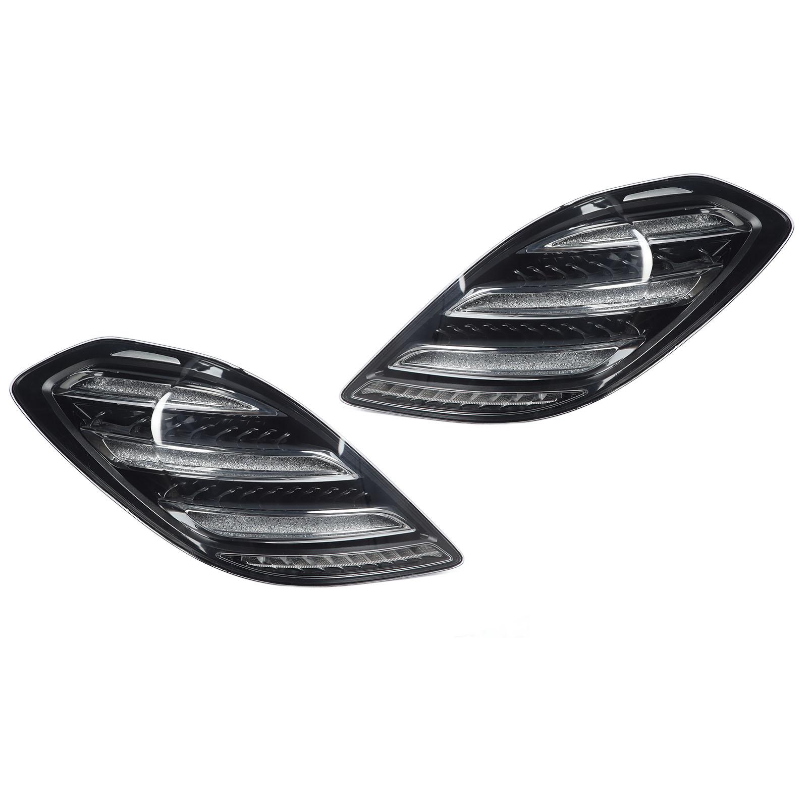 18 Facelift Look LED Tail Light Replacement for S‑Class W222 Sedan Pre‑Facelift 2014 to 2017 Euro