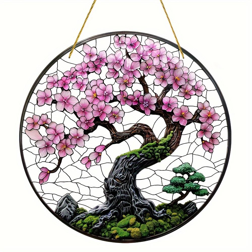 20Cm Tree of Life Series--Window Catcher Color Acrylic Window Decoration Home Decoration Garden Outdoor Pendants, Gifts, Pendants