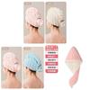 Drying Hair Cap With Super Absorbent Coral Fleece For Home Use