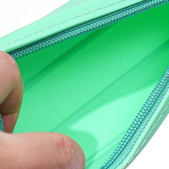 Personalized Silicone Pencil Case Zipper Pen Pouch Stationery Organizer Makeup Travel Bag Teacher Appreciation Gifts
