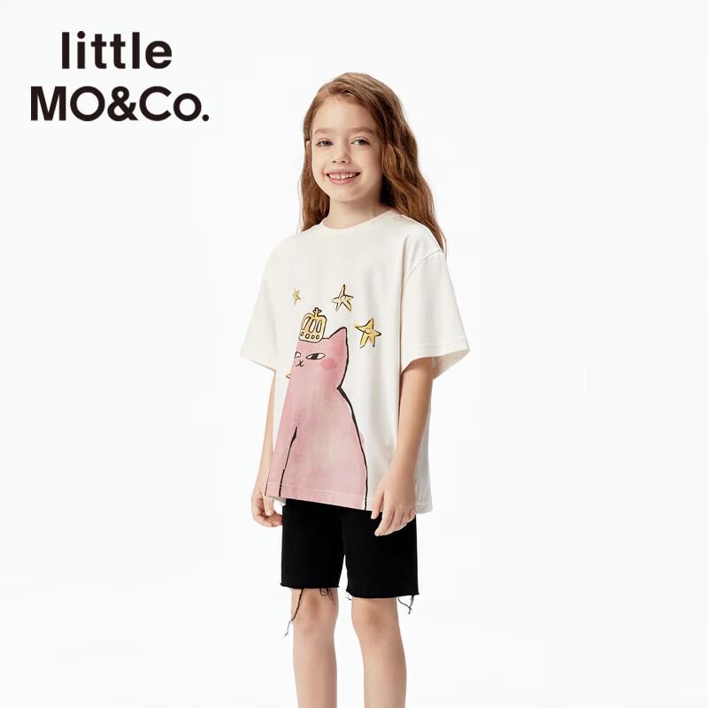 

Little MO&Co. Kids Cat Print Cool-Touch Quick-Dry T-Shirt 150