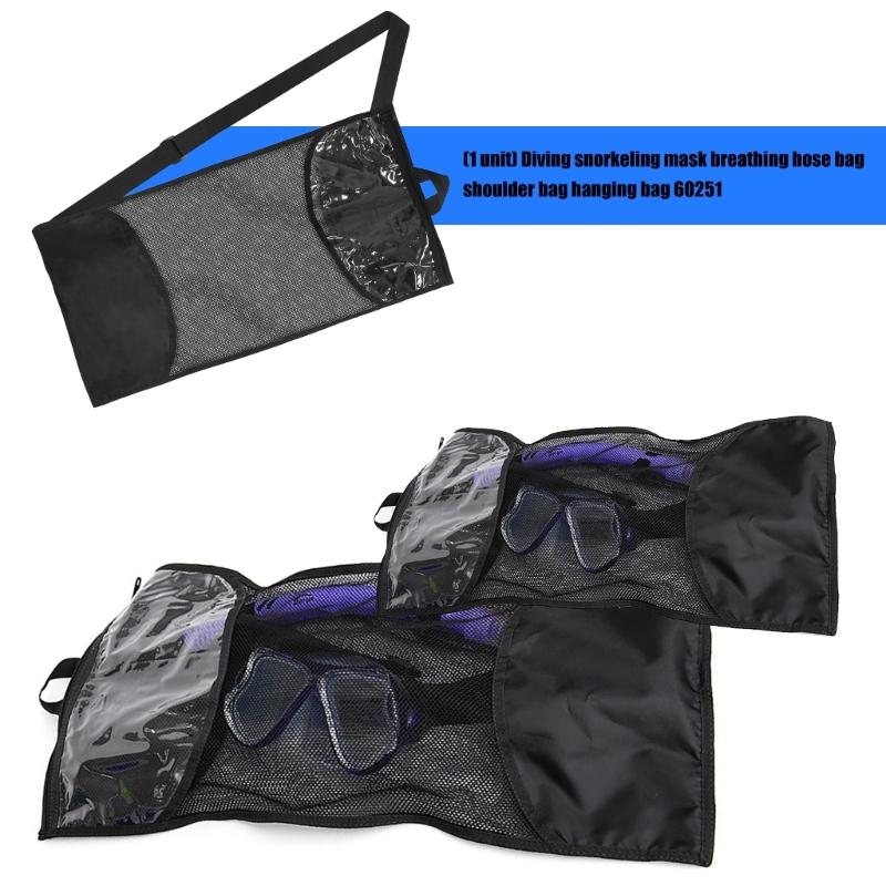 Light Weight Snorkeling Mask Mesh Bag Dives Swim Mask Snorkels Bag Dives Equipment Pouch for Diving, Swimming, Beach