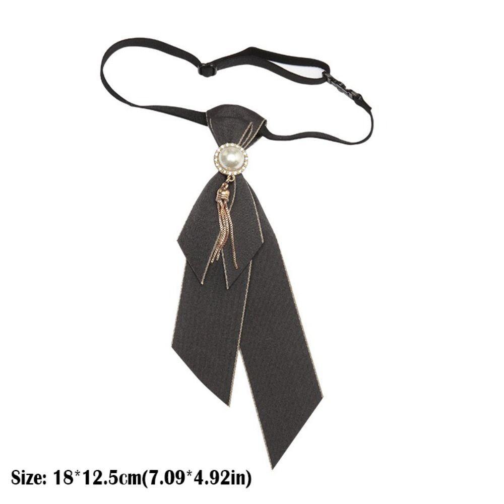 Detachable Necktie Pre-tied Bowknot Brooches Elegant Necktie Shirt Collar Pin Jewelry Accessories