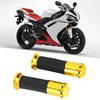 Universal Motorrad Aluminium Gummi Lenker Handgriff Modifikation ZubehörGold