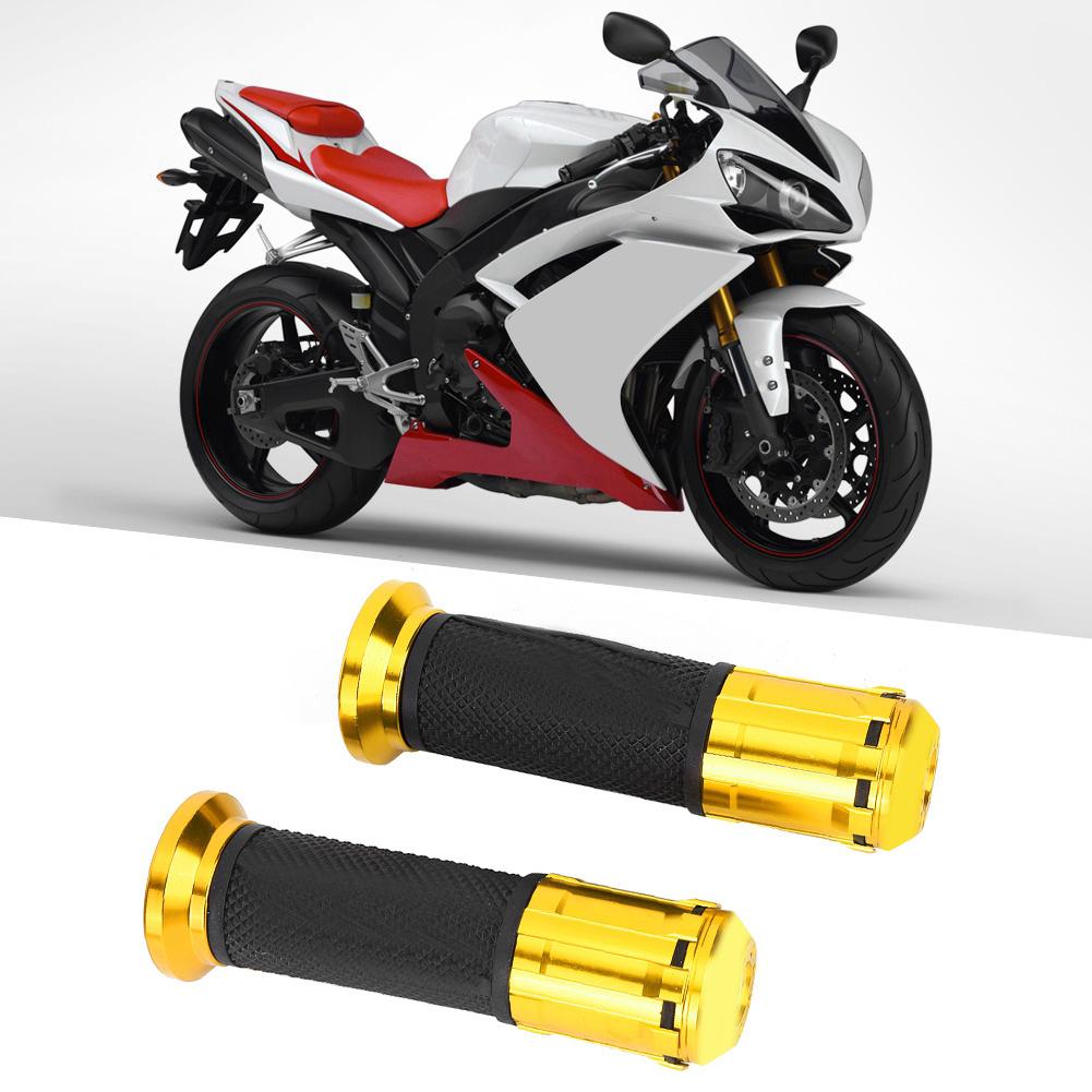 Mânere Universale Motocicletă Aluminiu Cauciuc Ghidon Mânere Accesorii Modificare Aur