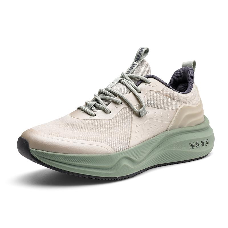 

Mens Running Shoes 2026 New Breathe Cushioning Soft Bottom Anti Slip Round Outdoor Fitness Training Sneakers for Men 36 зелёный