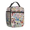 Fully Printed Picnic Bag Student Lunch Bag Cartoon Animation Thermal Insulation Bag Convenient Wear-Resistant Lunch Box Bag