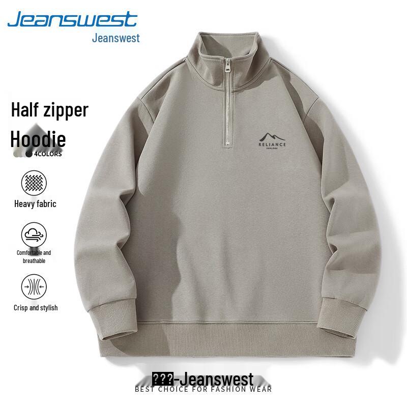 

Jeanswest Men s 2025 Half-Zip Printed Casual Sweatshirt 3XL