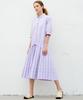 MITTE Stitch Line Pleats Dress_Lavender