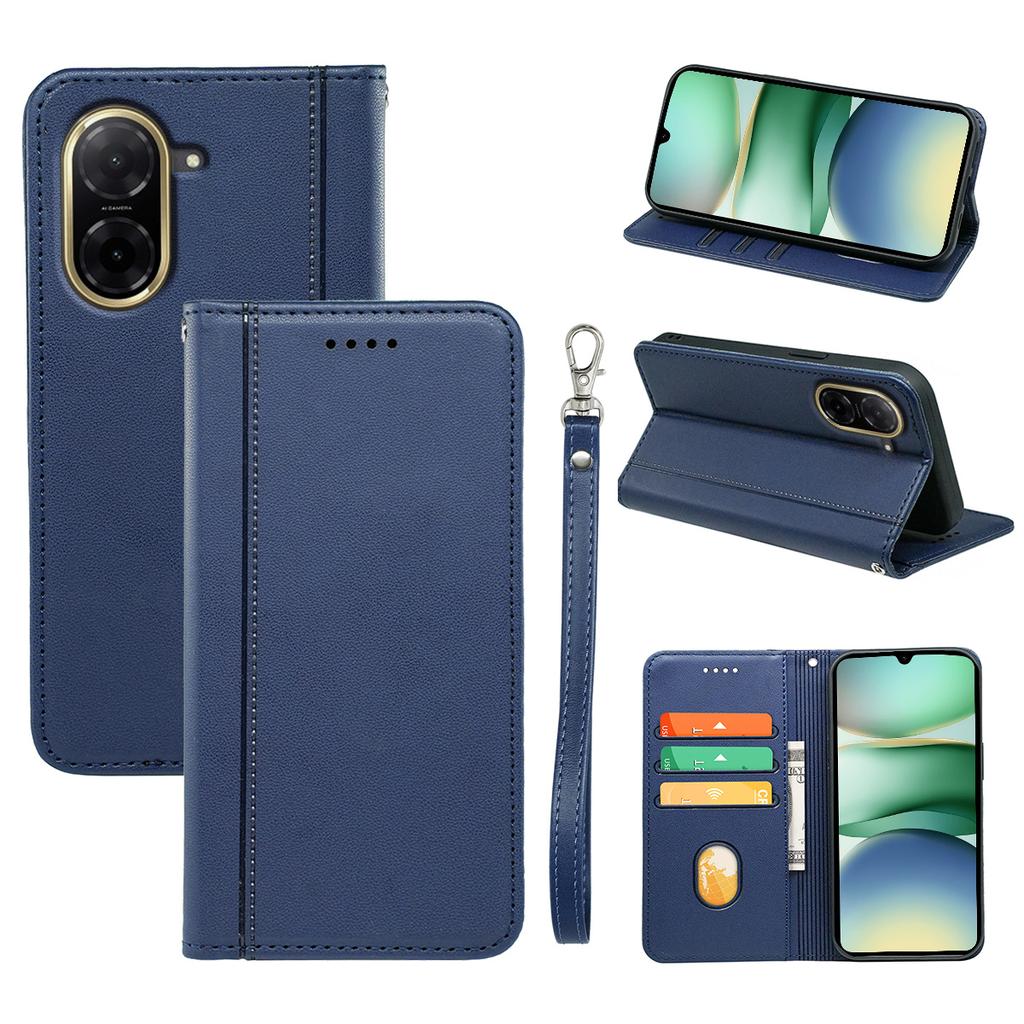 HX01 Für Xiaomi Redmi A5 4G (171,7 mm)/Poco C71 4G Brieftasche Hülle Magnetverschluss PU Leder Handyhülle