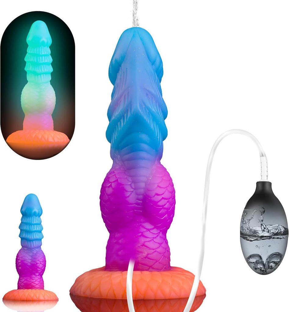 Dual-Use Luminous Silicone Dildo: Thick, Soft Anal & Vaginal Plug for Masturbation & SM Play