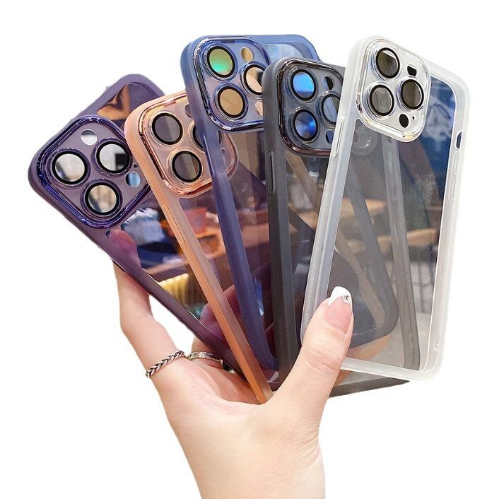 Apple Meiyan 15pro Electroplating Essence Hole 13pro Iphone14 Comes with A Stylish Protective Cover for Lens Film