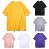Top Casual Unisex de Vară Culoare Solidă Gât Rotund Mânecă Scurtă Mărimi Mari Cămașă de Bază