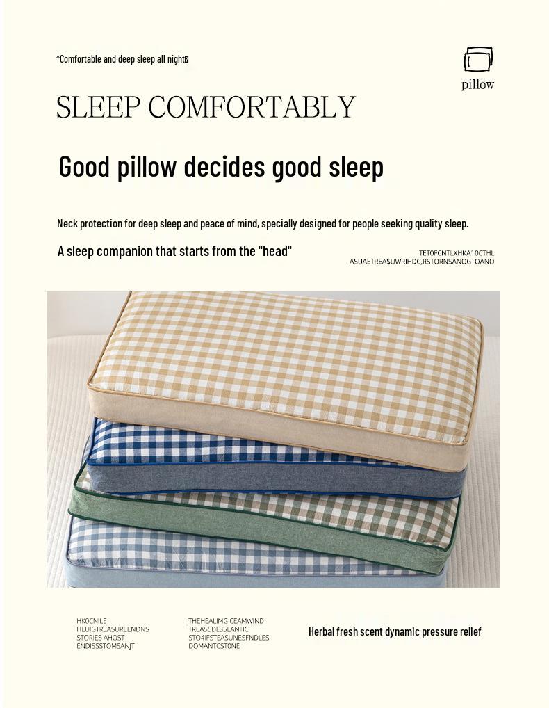 Men's Cervical Support Buckwheat Pillow - Dormitory and Home Use