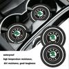 2025 Neu 1/2 Stück Auto-Getränkeuntersetzer Becherhalter Anti-Rutsch-Matte Handy Brillen Anti-Rutsch-Pad für Skoda Octavia A7 A5 Fabia Karoq VRS Ka