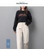 2025 Summer Beige High-Waist Slimming Loose Women's Jeans - Nine-Point Daddy Style