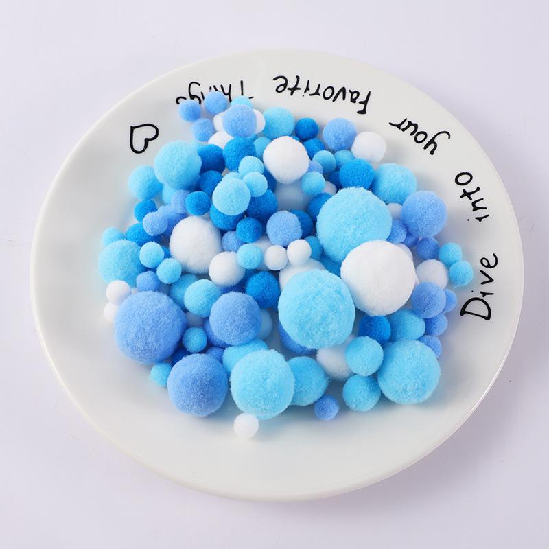 130Pcslot Pompom 1015202530Mm Fluffy Fuzz Pom Poms Balls Mixed Pompoms For Diy Crafts Wedding Decor Kid Toy Sewing Supplies
