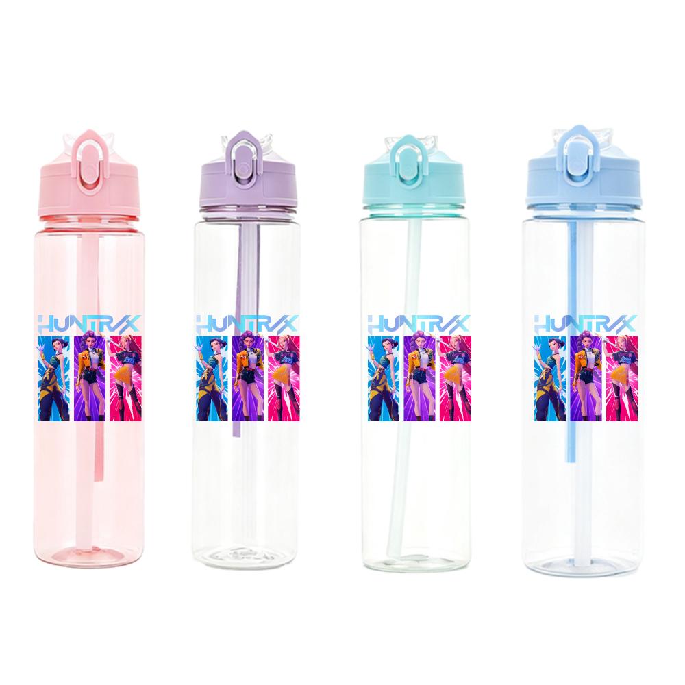 Anime Kpop Demon Hunters Character Water Cup Big Capacity Outdoor Portable Drinking Bottle Present designed for Boys plus Girls