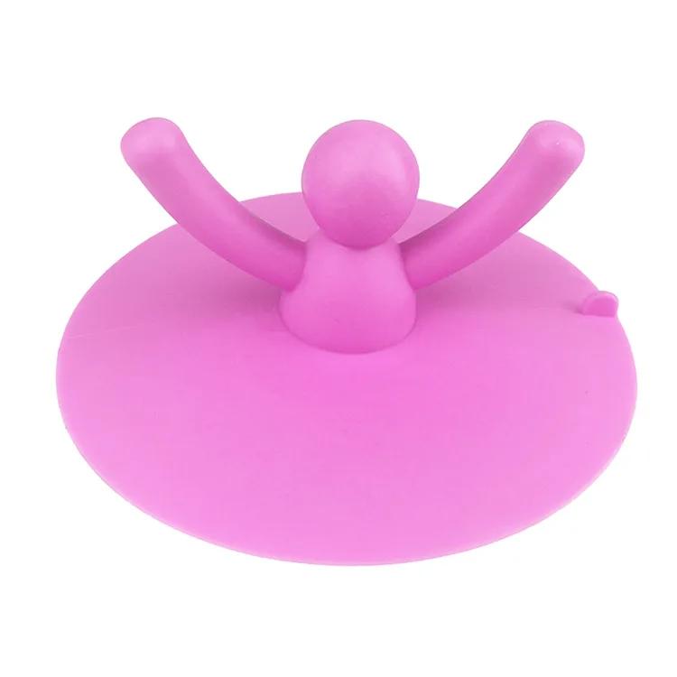 Silicone Bathtub Floor Drain 3 Colors for Kitchen Bathroom Accessories Hair Stopper Portable Kitchen Sink Stopper Drain Plug
