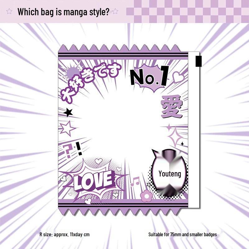 Anime Manga Button Badge Storage Bag - Newcomer Exclusive