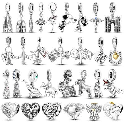 Ciondoli Plata De Ley Ciondoli in argento sterling 925 Famosa statua della libertà con ali d'angelo pendente in stile gotico