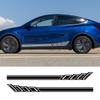 Car Vinyl Side Decals for Tesla Model Y Body Side Sticker Stripes Racing Style Decor Decal Modification Stickers 2Pcs