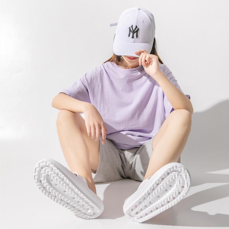 Pantuflas de baño con plataforma gruesa para hombre y mujer, sandalias de interior de EVA con suela suave a la moda