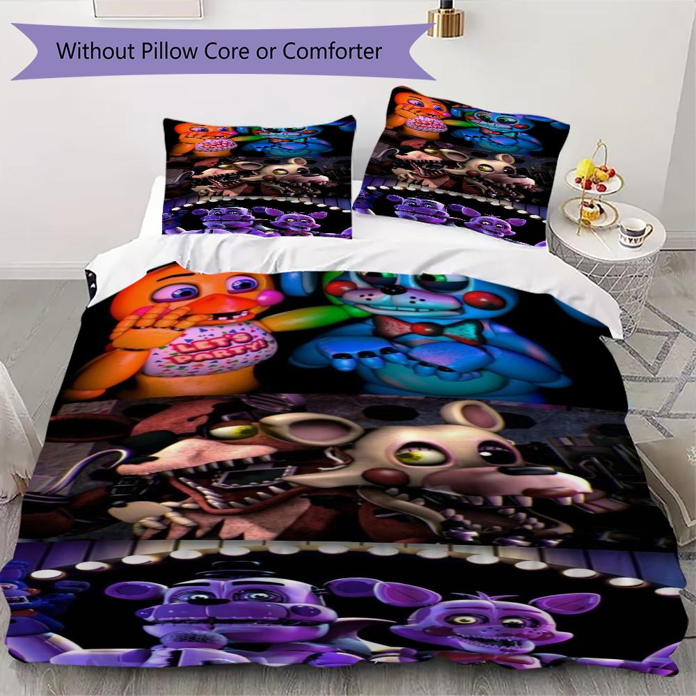Night Nightmare Animatronics Bedding Without Core 1 Duvet Cover 2 Pillowcase Without Core Christmas Birthday Gift Soft And Comfortable