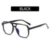 Fashion Transparent Anti Blue Light Double Bridge Computer Glasses Frame Unisex Square Blocking Glasses Optical Spectacle Oculos