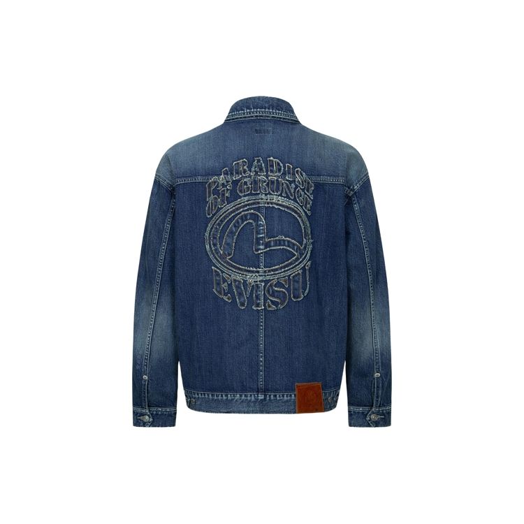 Evisu Aw23 3D Seagull Logo Loose Denim Jacket Men Jackets Denim-Blue 2EAHTM3DJ8067LFCS