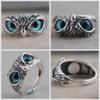 Rust-proof Eye Owl Ring Alloy Made And Adjustable Size Eye Ring Party Casual Metallic Luster