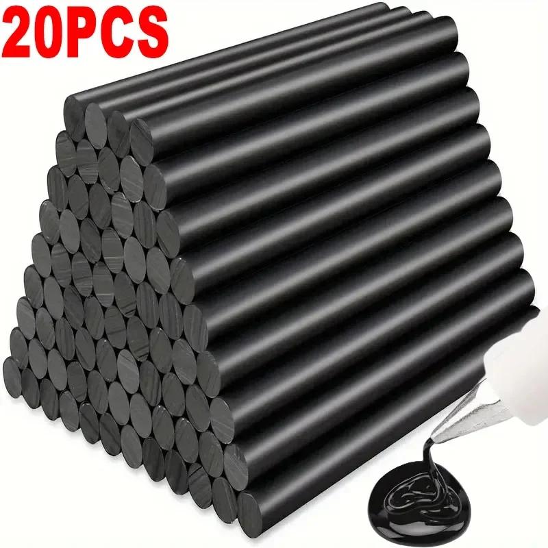 

100 шт. Черный клеевой стержень горячего расплава для удаления вмятин на кузове автомобиля без покраски, ремонтная полоса, для DIY поделок, клеевой стержень с сильной адгезией, клей-расплав 7X190MM