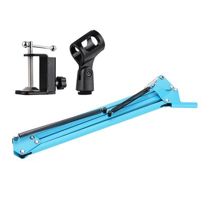 Staffa pigra da tavolo per supporto per microfono con clip per microfono con braccio estensibile