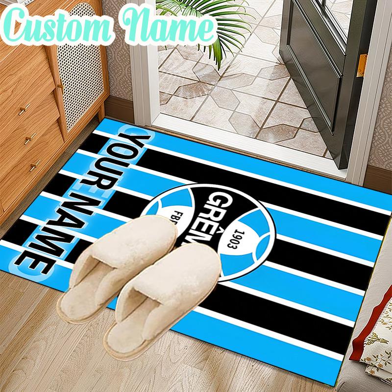 Custom Name Gremio Football Club Emblem Rug Office Rug Chair Mat Non Slip Carpet Rugs for Bedrooms Dining Room Living Room Home Decor Gifts