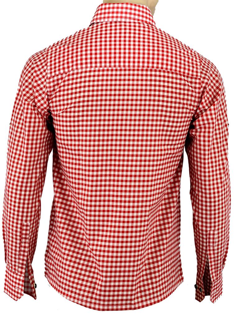 Traditional Shirt German Bavarian Oktoberfest Lederhosen Trachten Chekered Shirt