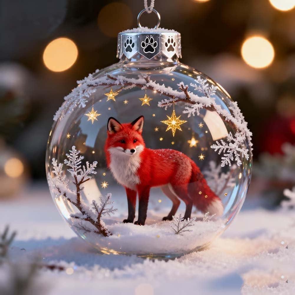 

Artistic Flair Handcrafted Holiday Decor Wildlife Wonders Ornament red fox