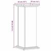 VidaXL Support pour plantes chêne sonoma 33x33x80 cm bois d'ingénierie 852971
