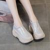 8866 Inner Height Increase 7 Dad Shoes Women, Summer New Versatile Thick-soled Hollow Casual Shoes