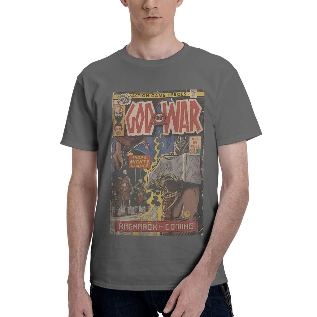 God Of War Ragnarok Comic Book Cover 100 Cotton Casual Breathable Confortable TShirt Mens Clothing Deals Mens Wear