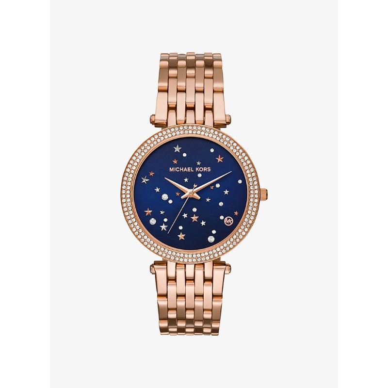 

Женские часы Michael Kors Darci с паве в виде звезд, покрытие из розового золота, MK3728 розового золота