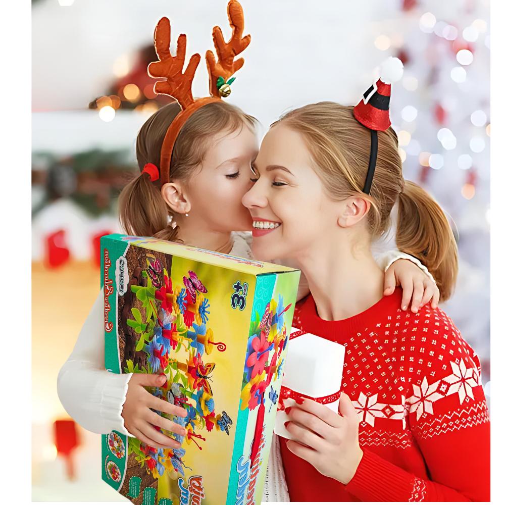 Μεγάλα τουβλάκια λουλούδια κήπου μπουκέτο παιδικό δημιουργικό σετ xxl