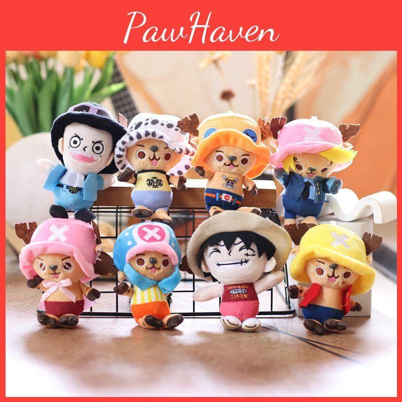 Piece Anime One Toy Keychain Cute Chopper Luffy Figure Collectible Teens For